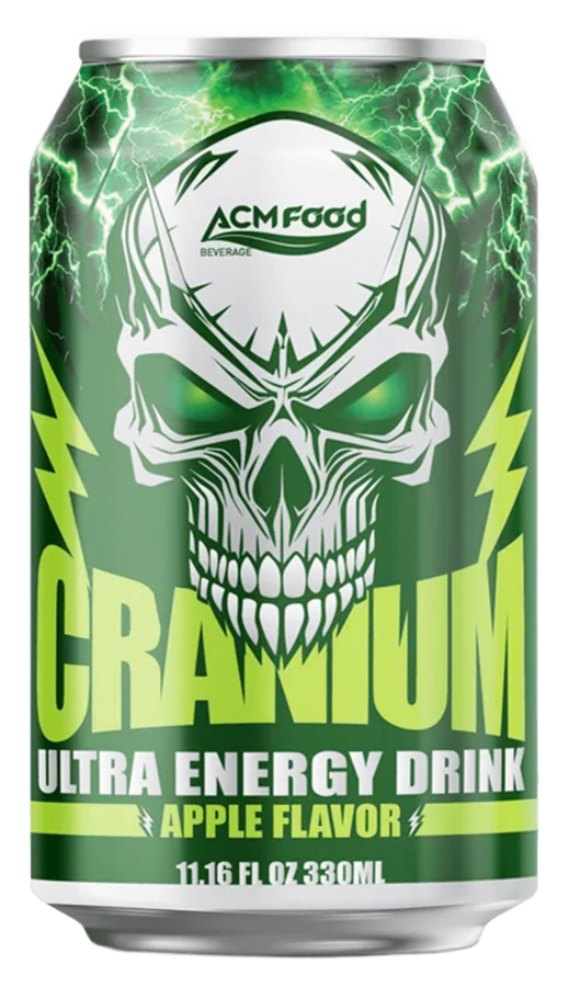 Cranium Ultra Energy Drink Apple 330ml can