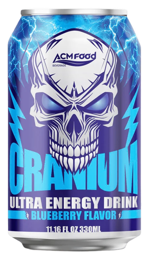 Cranium Ultra Energy Drink Blueberry 330ml can
