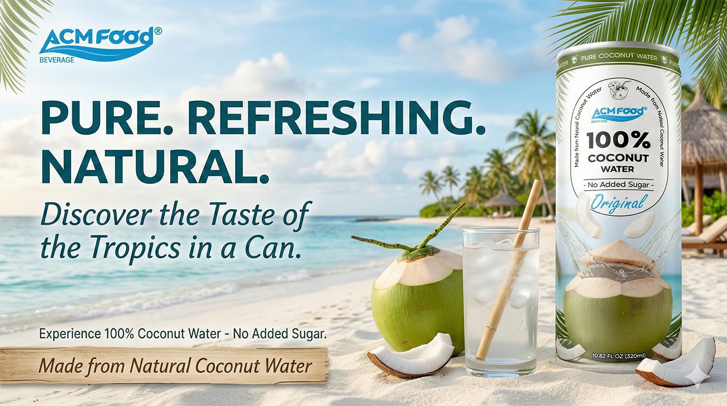 100% Coconut Water 320ml Coconut Water Suppliers NFC – ACM