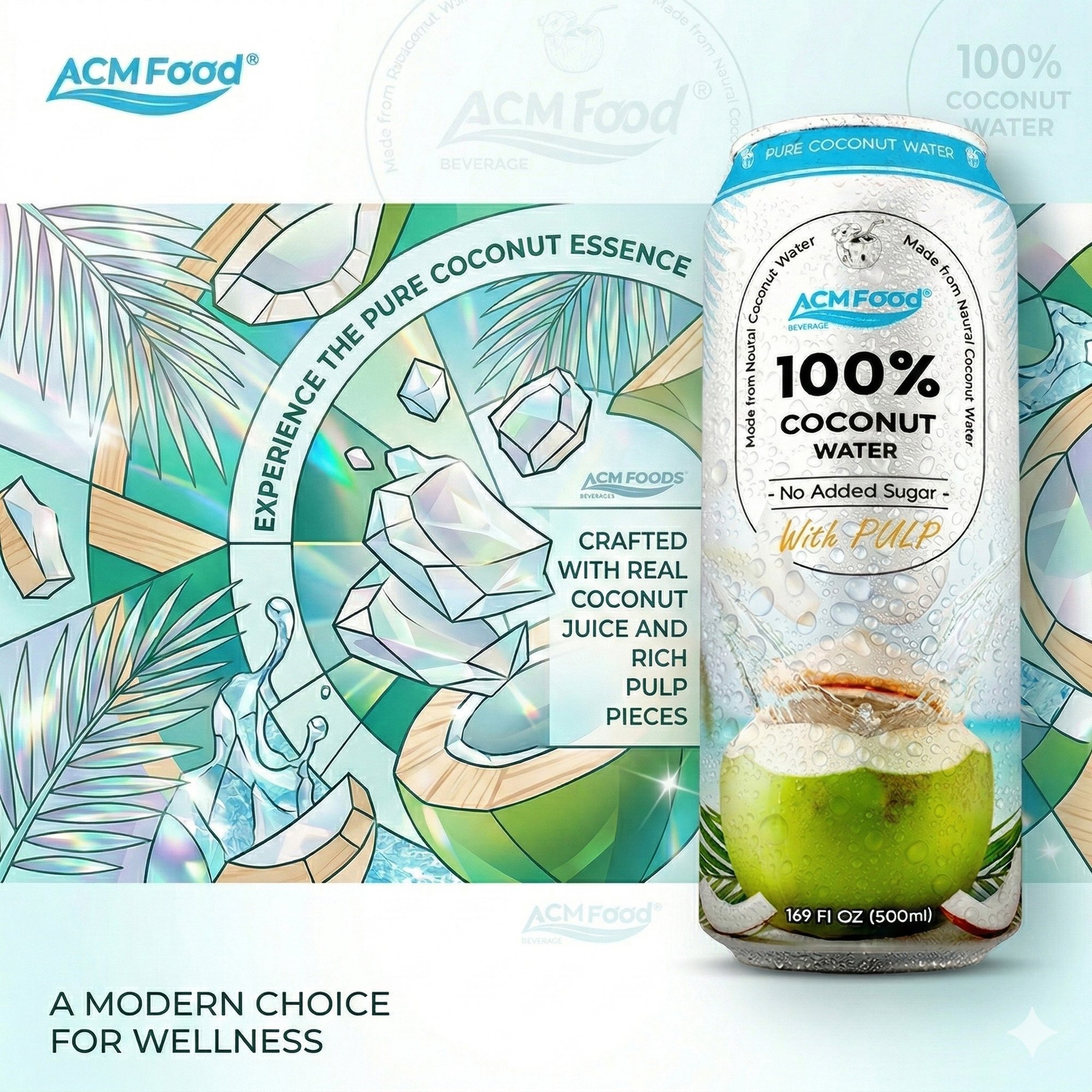 100% Coconut Water with pulp 500ml Coconut Water Suppliers NFC – ACM