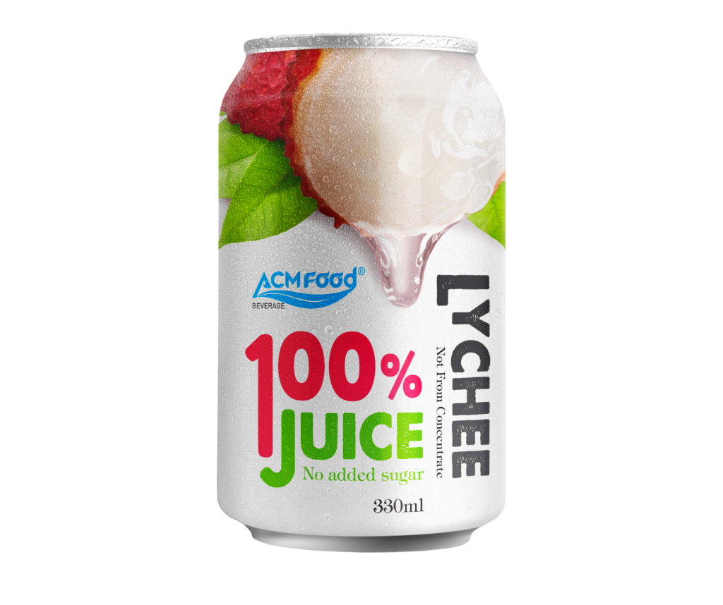 ACM 100% Lychee Juice 330ml – Export Quality - ACM Beverage Supplier