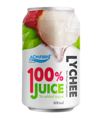 ACM 100% Lychee Juice 330ml – Export Quality - ACM Beverage Supplier