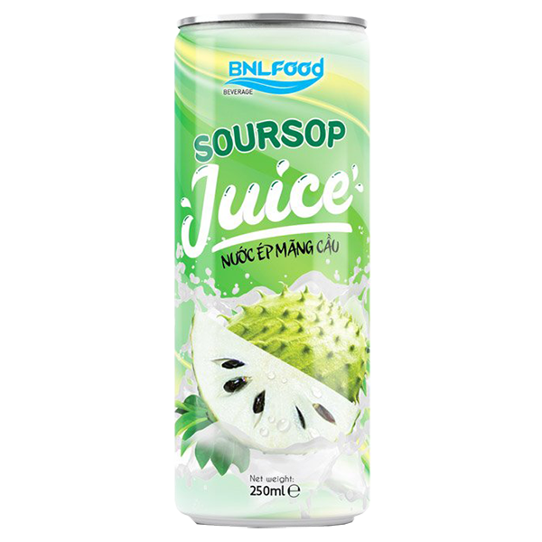 Bulk 250ml best natural soursop fruit juice - ACM Beverage Supplier
