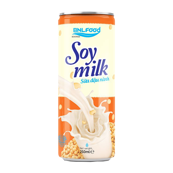 250ml canned high quality soy milk drink - ACM Beverage Supplier