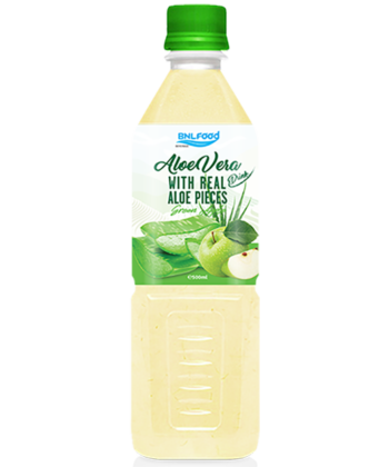 aloe vera juice with apple 500ml pet bottle