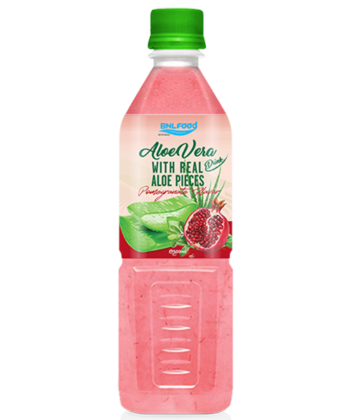 aloe vera juice with pomegranate 500ml pet bottle