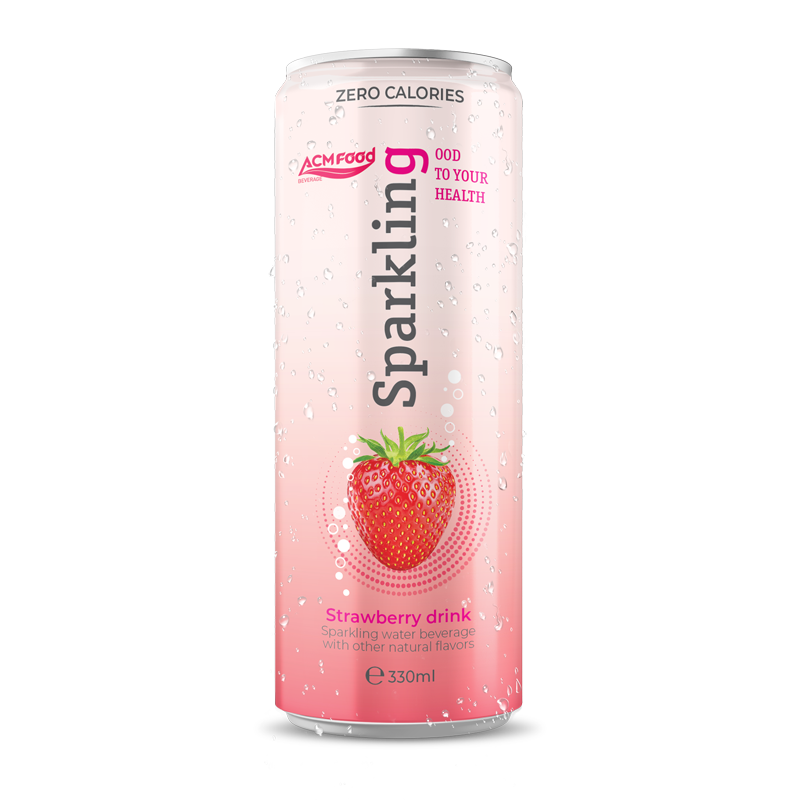 330ml ACM Strawberry Sparkling Drink