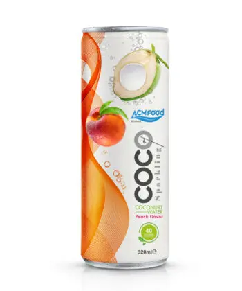 ACM Sparkling coconut 320ml Peach flavor