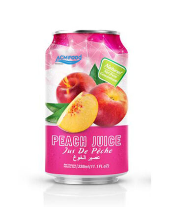 330ml ACM Peach Juice in can
