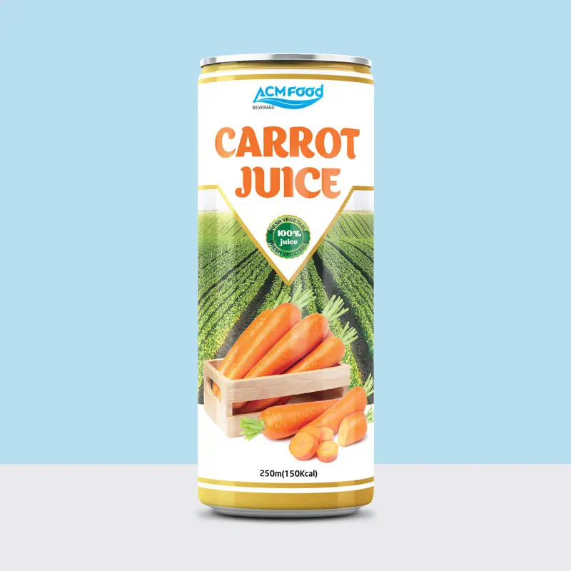 250ml ACM 100% juice fresh vagetable Carrot Juice