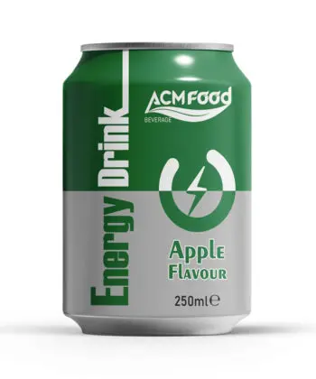 250ml ACM Energy Drink Apple Flavour Short Can