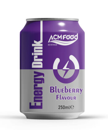 250ml ACM Energy Drink Blueberry Flavour Short Can