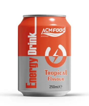 250ml ACM Energy Drink Tropical Flavour Short Can