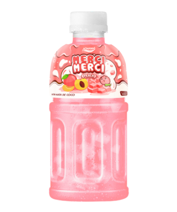 320ml ACM Merci Merci Peach juice with Nata de coco