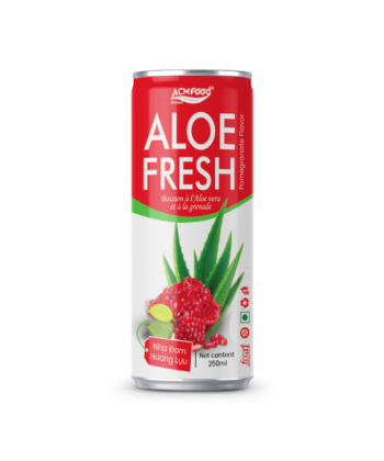 ACM Aloe Vera Juice with Pomegranate flavor 250ml can - ACM Beverage