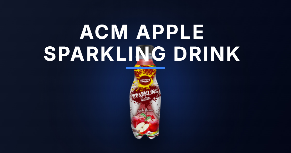 300ml ACM Apple Sparkling drink Pet bottle