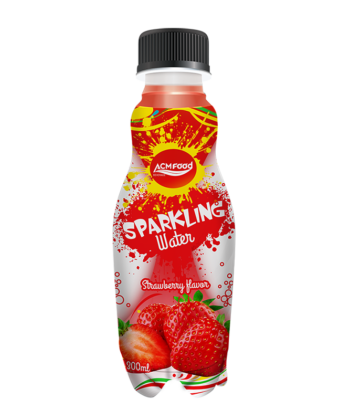 300ml ACM Strawberry Sparkling water Pet bottle