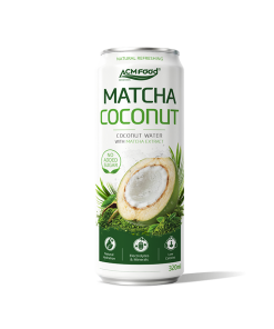 ACMFOOD No Added Sugar Matcha Coconut Water Sleek Aluminum Can 320ml