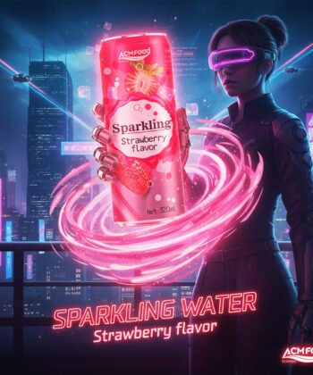 320ml ACM Strawberry Sparkling Drink