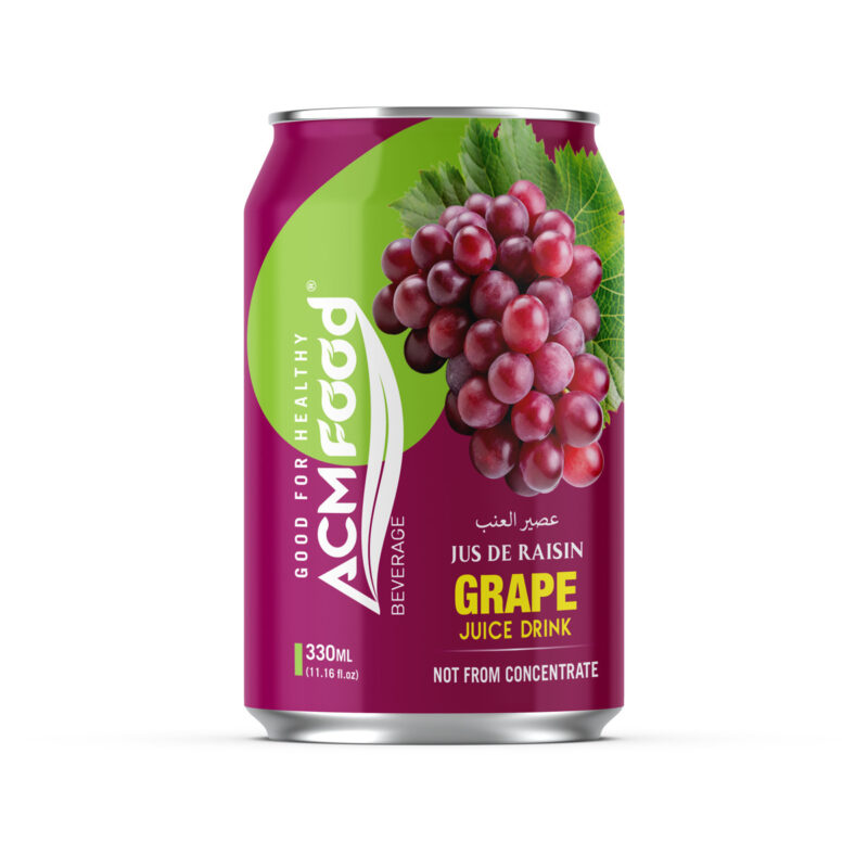 ACMFOOD NFC Grape Juice Drink Aluminum Can 330ml