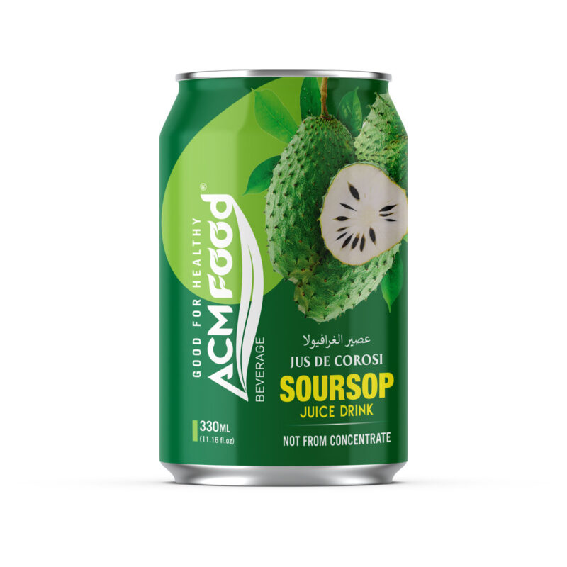 ACMFOOD NFC Soursop Juice Drink Aluminum Can 330ml