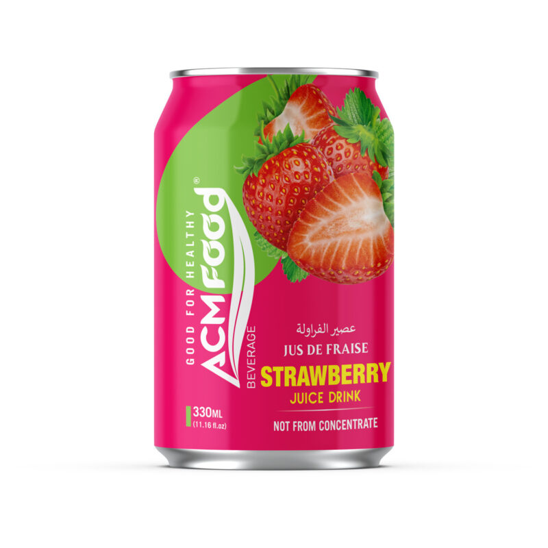 ACMFOOD NFC Juice Drink Strawberry Alu-can 330ml