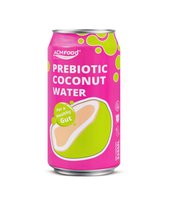 11.16 fl oz Short Can PREBIOTIC Coconut Water Healthy Gut