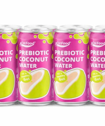 330ml Short Can PREBIOTIC Coconut Water Healthy Gut Packaging