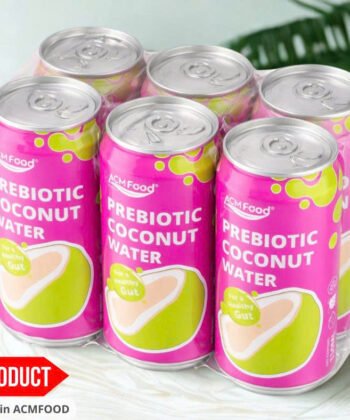 330ml Short Can PREBIOTIC Coconut Water Healthy Gut Packaging NEW product