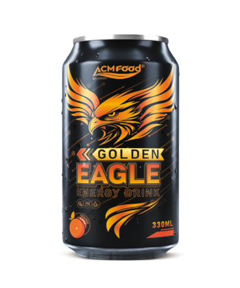 330ml can Refreshing Golden Eagle Energy Drink with Orange