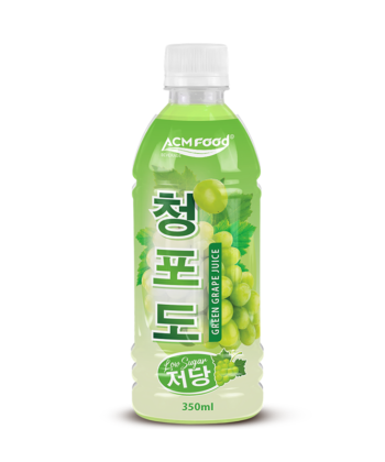350ML PET JUICE Korean Low Sugar Green Grape Juice Drink