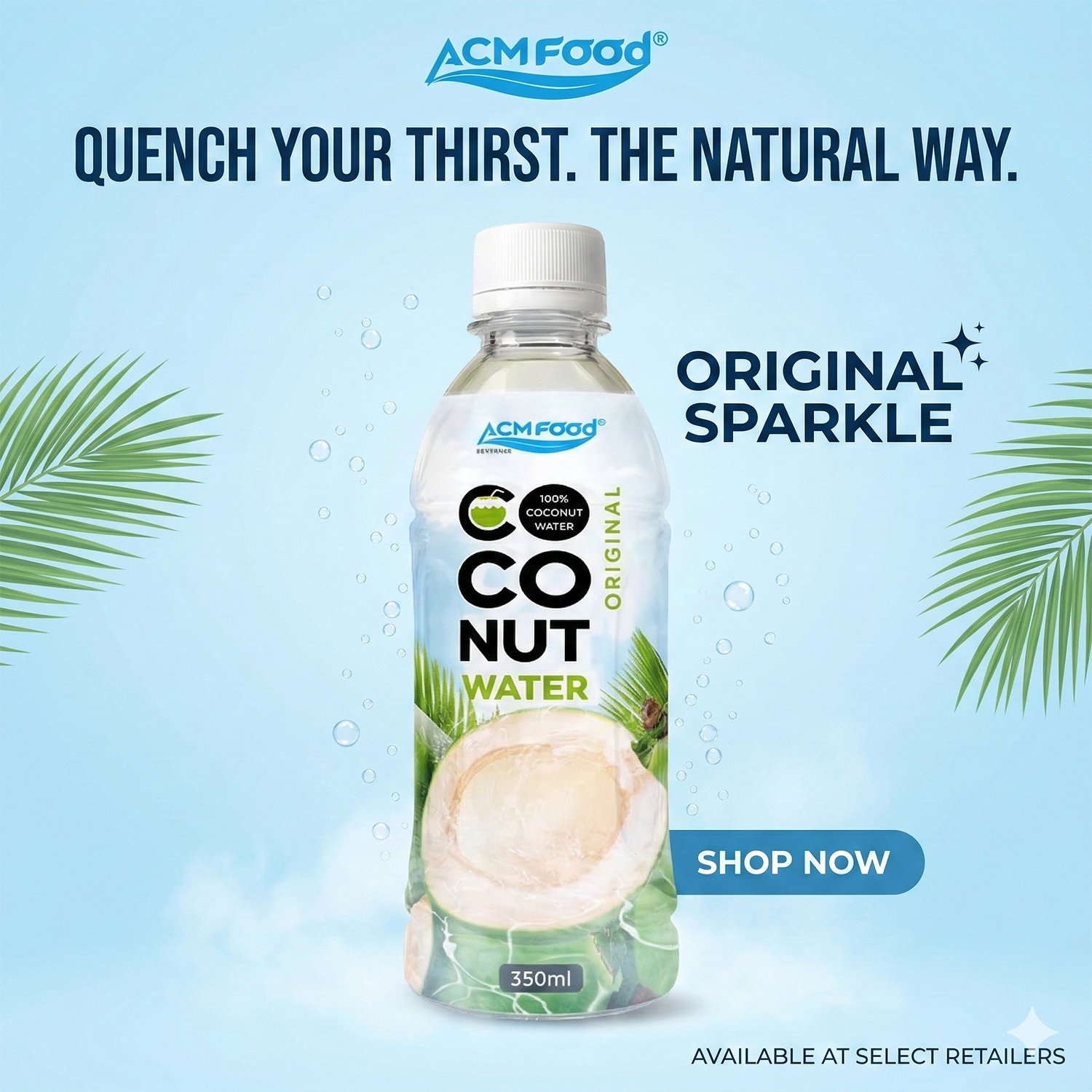 350ml PET bottle ACM Coconut Water Original