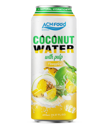 500ml ACM Coconut Water with Pineapple Flavour Can