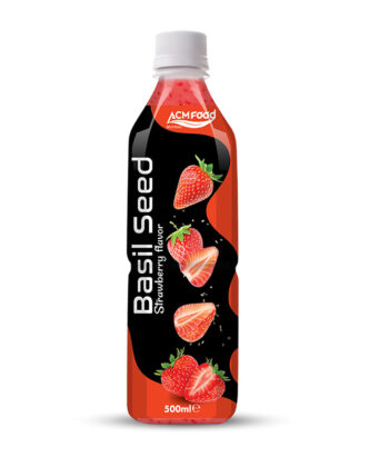 500ml ACM Basil Seed Drink with Strawberry Flavour