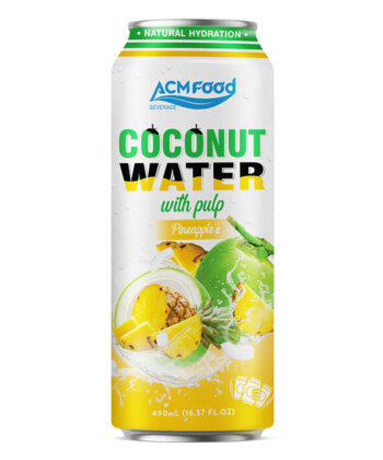 500ml ACM Coconut Water with Pineapple Flavour Can