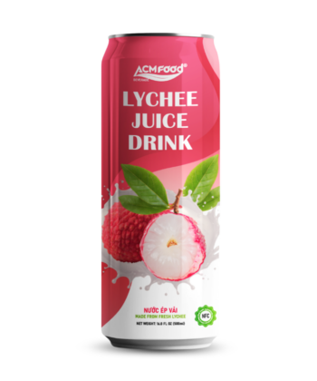 500ml Cans ACM Brand Lychee Fruit Juice Drink