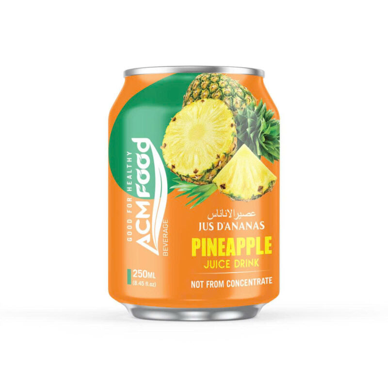 ACMFOOD NFC Pineapple Juice Drink Aluminum Can 250ml