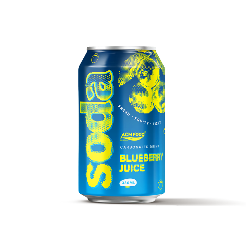 ACMFOOD Soda Carbonated Drink Blueberry Alu Can Standard 330ml