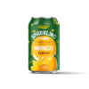 330ml ACM Food sparkling drink carbonated water mango flavor in an aluminium can, front view on a white background