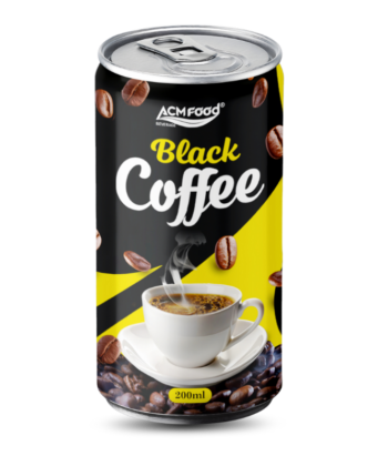 200ml Cans ACM Black Coffee Drink