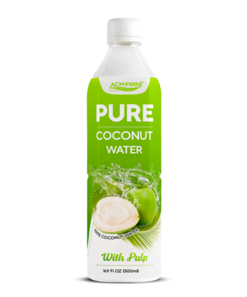 16.9 Fl Oz PET Bottle ACM Pure Coconut Water With pulp