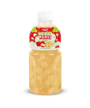 10.8 Fl Oz Pet Bottle Merci Merci Apple juice with Nata de coco