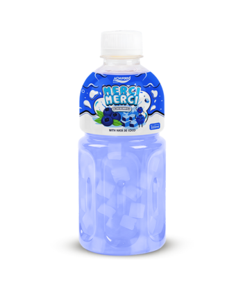10.8 Fl Oz Pet Bottle Merci Merci Blueberry juice with Nata de coco