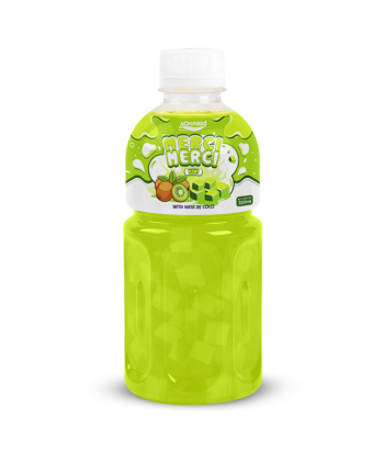 10.8 Fl Oz Pet Bottle ACM Merci Merci Kiwi juice with Nata de coco