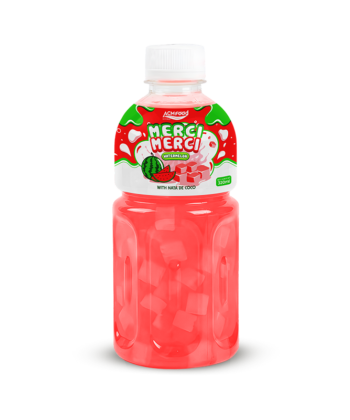 10.8 Fl Oz Pet Bottle ACM Merci Merci Water Melon juice with Nata de coco