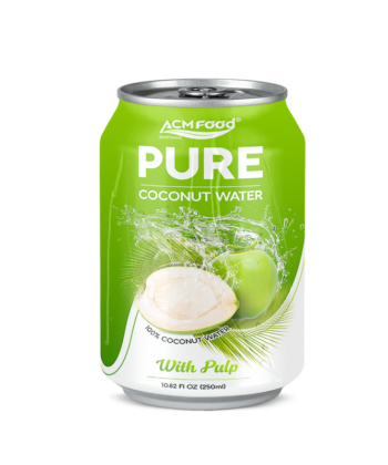 250ml ACM Pure Coconut Water with pulp short can