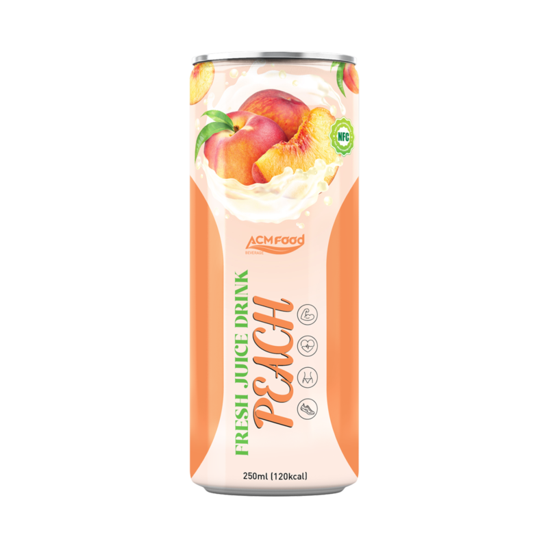 250ml ACM Peach Juice in can