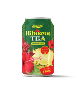 ACMFOOD Tea Drink Hibiscus Pineapple Alu-can 330ml (11.2 Fl Oz)