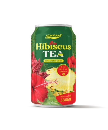 Premium Real Pineapple Flavored Hibiscus Tea Drink 330ml