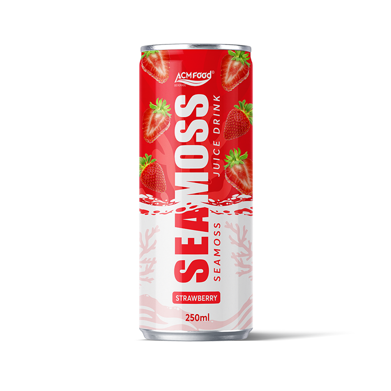 Premium Sea Moss Juice with with Strawberry 250ml cans
